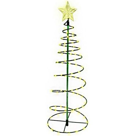 Guirlande lumineuse LED en spirale pour sapin de Noël, décoration de Noël pour jardin et pelouse (1/5)