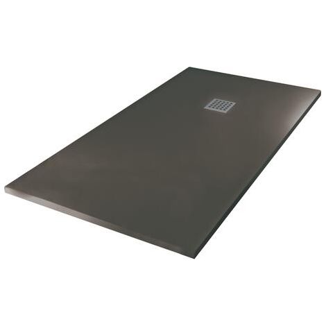 [JAMAIS UTILISE] ONDEE ZEN - Receveur NOLA - Découpable - 90x180cm - Résine - Gris anthracite - Extra-plat (1/4)