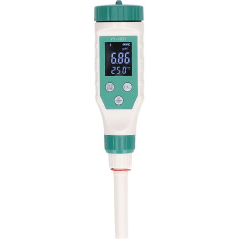 PH-Messgerät Bluetooth Smart Hochpräzises IP67 Wasserdichtes LCD-Display PH-Tester für Stoffteig, Fruchtflüssigkeit