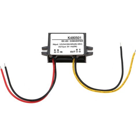 DC-DC 12V/24V/36V/48V auf 5V 1A Abwärtswandler-Netzteilmodul (1/5)