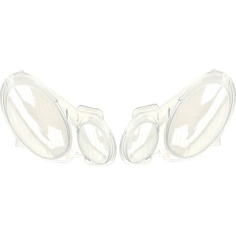 Paire de Verres de Phare Transparents pour Mercedes Classe E W211 E280 2002-2008, Optiques Avant de Remplacement, Coques en Polycarbonate Clair, Kit de 2.