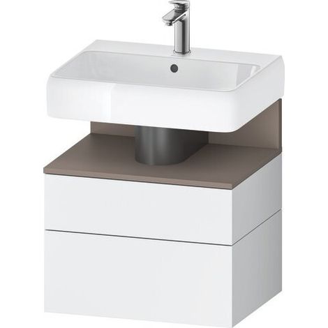DURAVIT QA4393043180000 QAT WTU BLanc Angle 590x470x590 Blanc Mat avec robinetterie