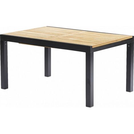 Table de jardin Bali T 6 / 10 Teck Noir Wilsa Garden