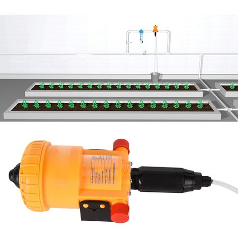 Dosier-/Verdünnungspumpe für Aquakultur, Außengewinde G3/4, 0,2-2% Dosierpumpe (orange) (1/5)