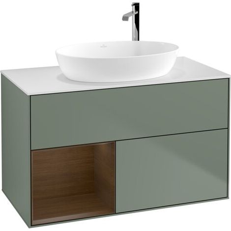 Villeroy & Boch F891GNGM Meuble sous lavabo Finion F89 (1/2)
