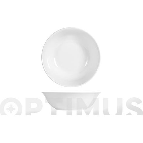 ENSALADERA PORCELANA GRABADO BLANCO 23 CM - 4470043