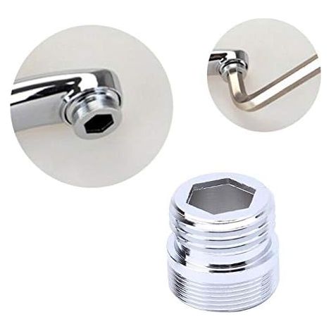 M20-1/2" Kitchen Tap Aerator Connector 1/2" Thread (Pack of 2) (1/2)