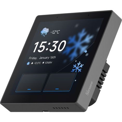 SONOFF NSPanel Pro Gen2 Smart Home Bedienfeld mit Relais, Zigbee & Matter Gateway, Home Assistant Integration, Thermostat, Sicherheitsalarm, kompatibel mit Alexa, Google, Apple, 2.4/5GHz WLAN(Schwar) (1/5)