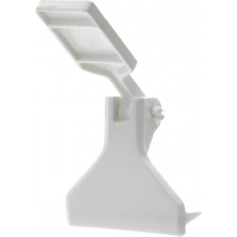 – Arrêt vent PVC blanc pour jalousie ou persienne 105mm – Butée à visser – Protection contre le vent – Fixation droite ou gauche (1/3)
