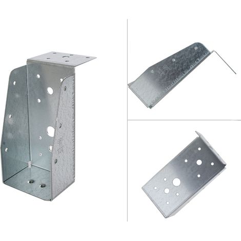 Sabot aile intérieure avec lèvre galvanisé pour poutres de 7 x 14,5 cm - Par pièce (1/4)