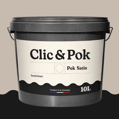 Peinture Satin - POK - Lin Médium - 10L - 16 Coloris - Intérieur