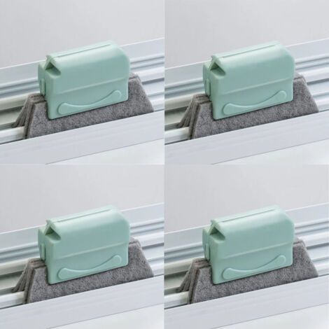 4pcs Brosse Fente Multifonction Brosse de Nettoyage de Fente de Fenêtre pour Porte Glissières de Fenêtre Salle de Bain Rainure de Fenêtre (vert) (1/5)
