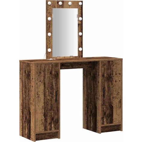 Maison Exclusive - Schminktisch mit Speicher Braun 102 x 33 x 135