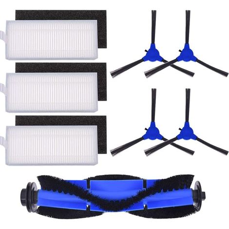 Ersatzteile für den Vorderschaft des RoboVac 11S, 15T, 30, 30C, 15C, 12, 25C, 35C Staubsaugers, inklusive 1 Walzenbürste, 3 Filtersets und 4 Bürsten. (1/5)