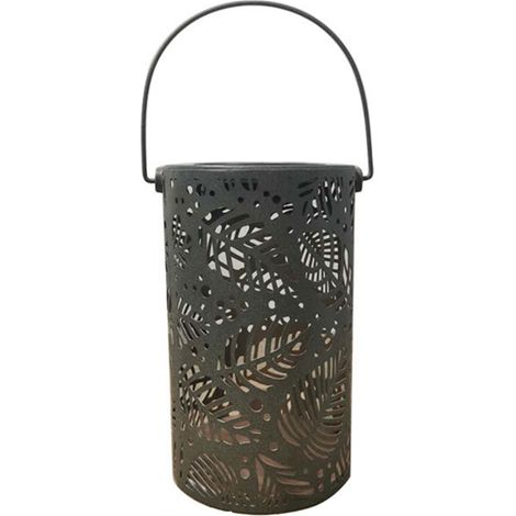 Lampe solaire portable à projection en forme de feuille creuse, lampe décorative d'extérieur pour jardin paysager et cour. (1/5)