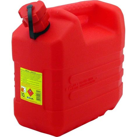 Jerrican 10L en polyéthylène haute densité – Bec verseur intégré – Stockage hydrocarbures – Norme UN (1/2)