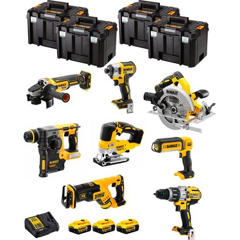 DeWALT Kit DWK805T (DCD996 DCH273 DCG405 DCF887 DCS334 DCS367 DCS570 DCL050 3 x 5,0 Ah DCB115 4 x TSTAK VI)