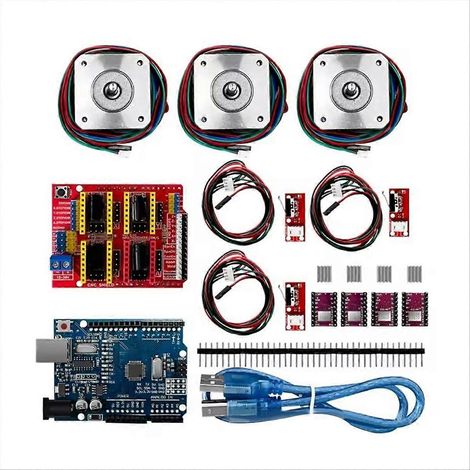 A4988/DRV8825 Schrittmotortreiber-Kit, Erweiterungsplatine, Nema17-kompatibel, ideal für 3D-Drucker und Robotik (1/5)