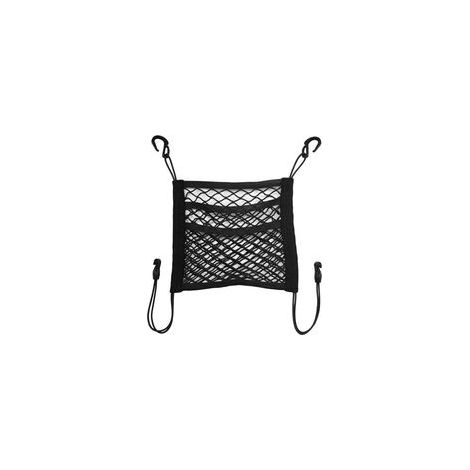 3-lagiges Aufbewahrungsnetz für Autositze, 30 x 27 cm, Netztasche für den Vordersitz, Organizer für die Rückenlehne, Netztrennwand für Pkw und SUV