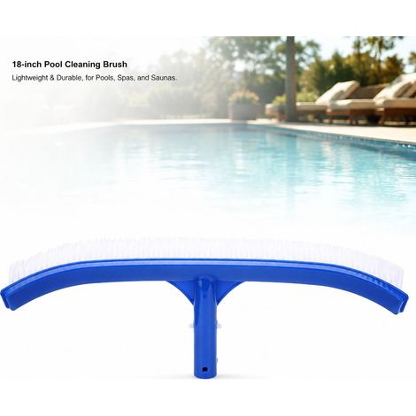 Spazzola per piscina - Senza marchio - 45 cm - Plastica robusta per la pulizia di pareti e fondo (1/5)