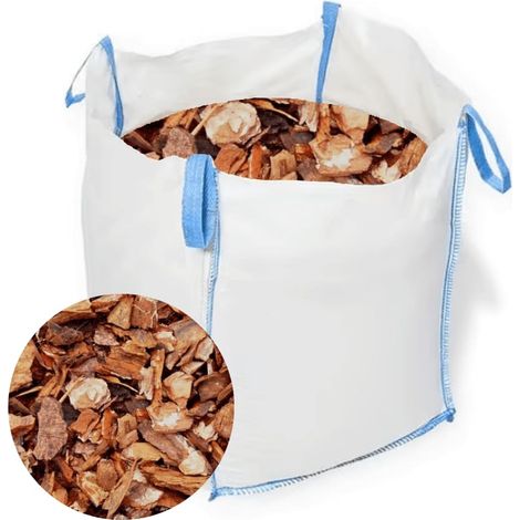 Garden Bark Chippings Bulk Bag (500L)