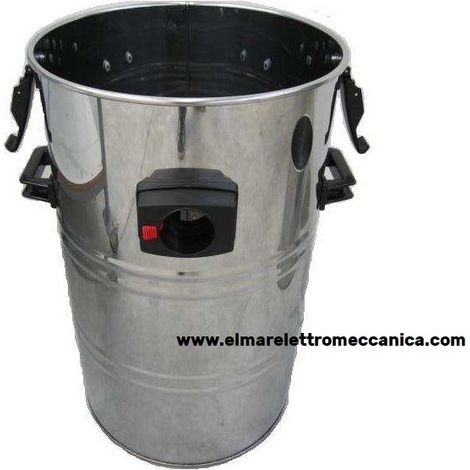 Fusto INOX diam 40 cm aspirapolvere industriale autolavaggio car wash