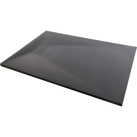 MARWELL Duschwanne "Duschtasse Schiefer Anthrazit" - 120x90cm - Duschtasse in anthrazit