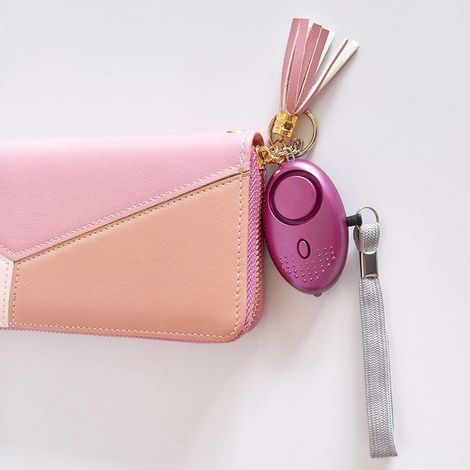 Porte-clés alarme de sécurité avec lampe torche LED, mini-alarme d'autodéfen - alarme anti-agression (1/2)