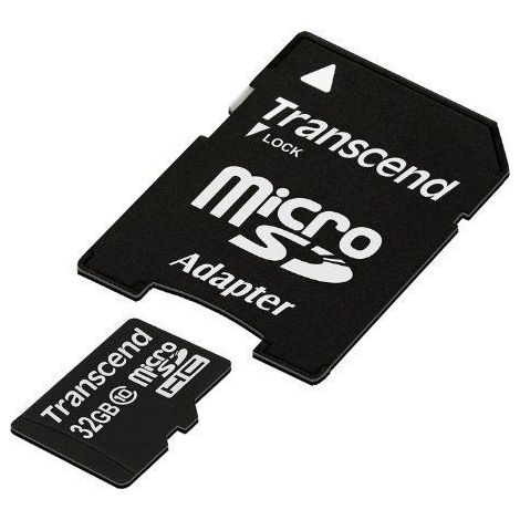 TARJETA 32GB Transcend Premium MicroSDHC 10MB/s + Adaptador (1/5)