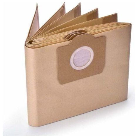Packung mit 10 Papierstaubbeuteln, kompatibel mit dem Kärcher WD3 MV3 Nass- und Trockensauger (Ersatzteil) (1/5)