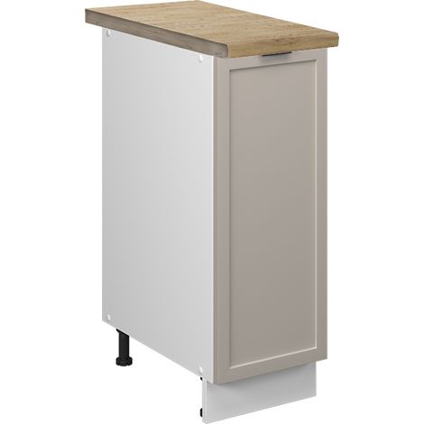 Meuble de cuisine Fame-Line, GrisBeige, 30 cm, PT Chêne, Vicco