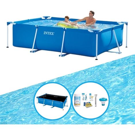 Intex Piscine Tubulaire Rectangulaire - 260x160x65 cm - 3-pièces S22344 (1/5)