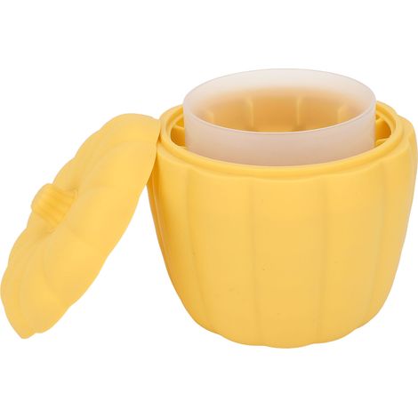 Machine à glaçons en forme de citrouille - Utilisation facile - Gain de place - Sans BPA - Seau à glaçons en silicone acrylique durable (1/5)