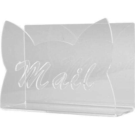 Acrylic Letter Holder with Cat Ear Design (Transparent) (1/5)