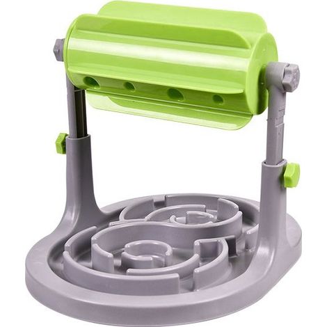 Gamelle pour chat, jouet pour animaux de compagnie qui fuit, bol à nourriture pour chat et chien, dispositif à roulettes qui fuit, dispositif éducatif pour alimentation lente