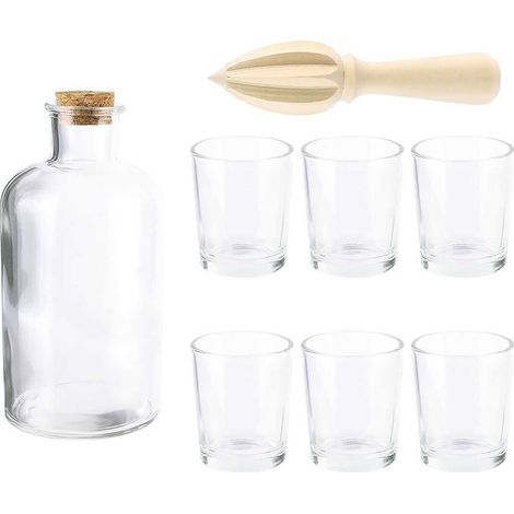 Coffret Rhumerie avec 1 Carafe 6 verres et Presse-Agrumes (1/4)