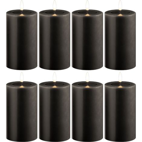 8x Novaliv LED-Kerze Echtwachskerzen mit LED, mit Timerfunktion, ohne Batterien (1/5)