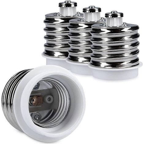 Adaptateur de douille 4x - Convertisseur de douille E40 vers E27 - Adaptateur de douille à culot E27 pour ampoule halogène LED (1/5)