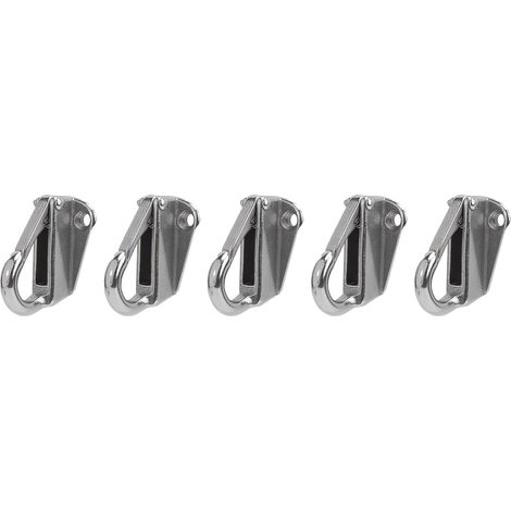 Set mit 5 Edelstahl-Springhaken, Beschlagzubehör für Boote und Yachten (1/5)
