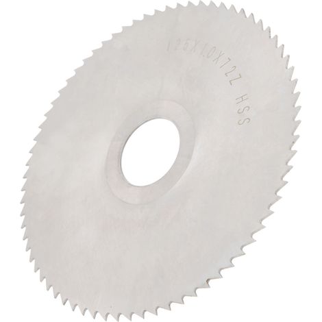 Disque de Coupe en Acier Rapide 125 mm, 72 Dents, Alésage 27 mm pour Scie Circulaire