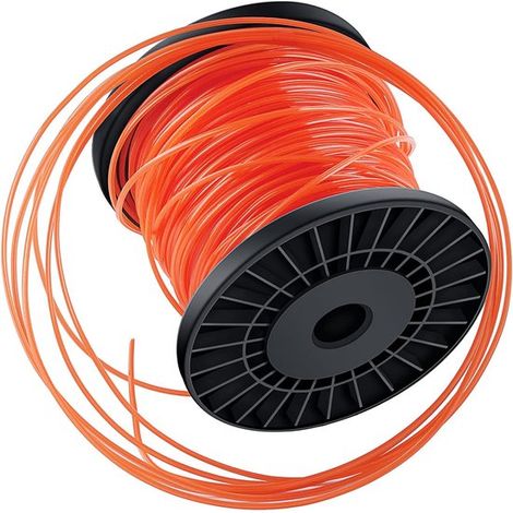 Fil de coupe-bordure – Profil rond 2,4 mm x 100 m – Fil en nylon – Compatible avec la plupart des coupe-bordures et débroussailleuses (1/5)