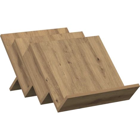 Maison Exclusive - Scaffale per riviste Rovere artigianale 53 x 40 x 28,5 cm