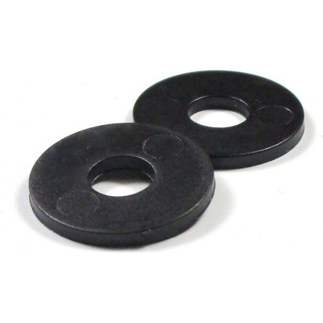 - Pour vis M5 : Rondelle plastique large pour vis diam. M5 - NOIR (1/2)