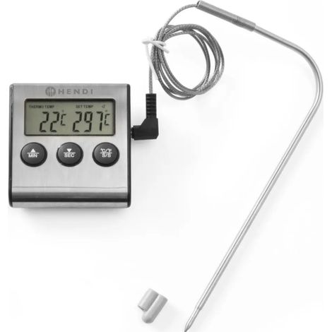 Thermomètre de cuisson gastronorme avec sonde et fonction minuterie - Hendi 271346 (1/2)
