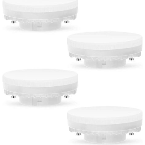 Ampoule LED GX53 7 W 3000 K, blanc chaud, non dimmable, sans scintillement, remplace une ampoule halogène 50 W GX5.3 ou une ampoule fluocompacte 9 W ou 13 W, 560 lumens (1/4)