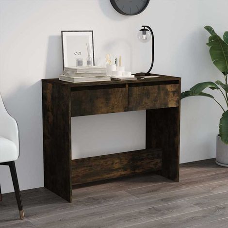 vidaXL Console Table Smoked Oak 89x41x76,5 cm Engineered Wood (1/5)