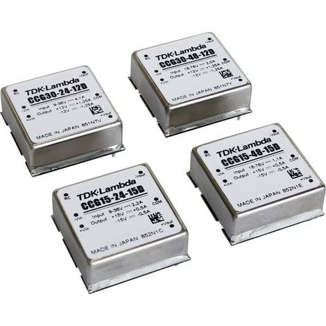 TDK-Lambda CCG15-48-15S Convertitore DC/DC da circuito stampato 15 V 1 A 15 W Num. uscite: 1 x Contenuto 1 pz.