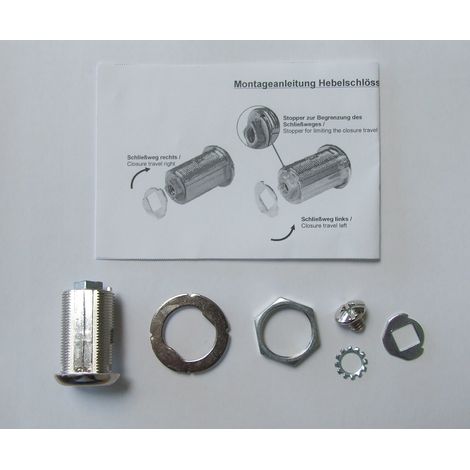 Format Hebelschloss , re/li, Mutterbefestigung max Türstärke 22 mm (1/3)