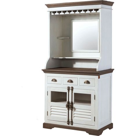 Mobile Bar Mango 98x51x190 laccato bianco TOULOUSE 105