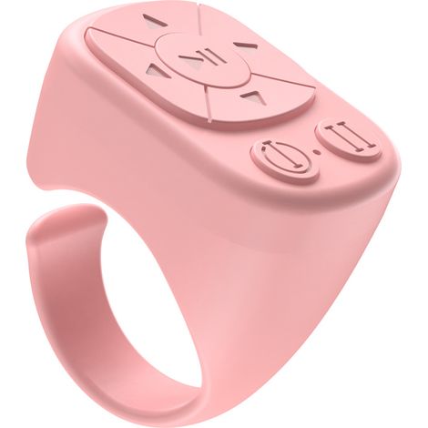 Bluetooth-Fernbedienung für Mobiltelefone, praktischer Selfie-Stick mit Drehfunktion, automatisches Video-Scrollen, TikTok-Liken und Umblättern – alles per Fingertipp. – Pink (1/3)